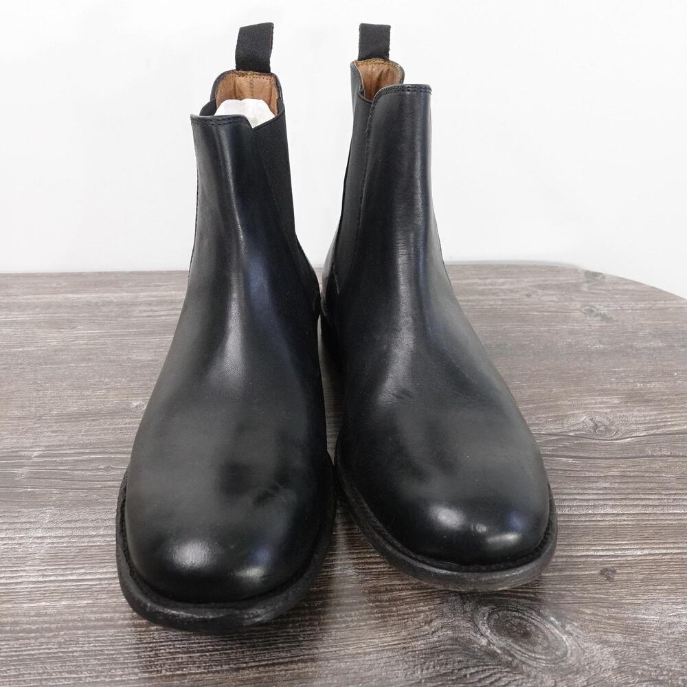 Frye Boots Mens Size 9 D Black Leather Chelsea Ankle Pull On Casual Dress Shoes - Picture 4 of 10